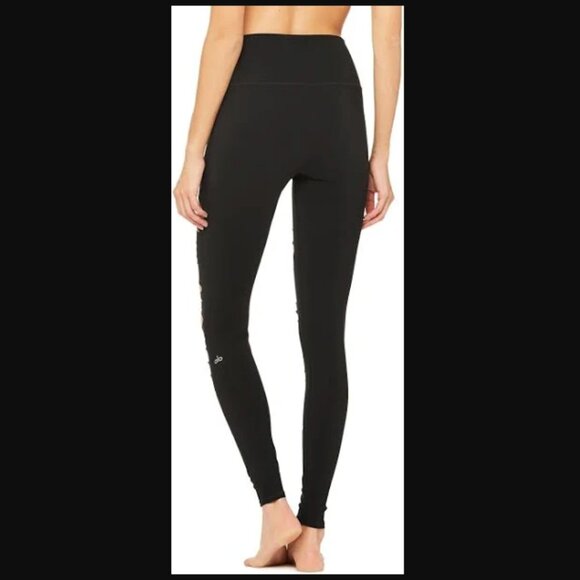 Alo Extreme Ripped Warrior Legging Black Small - Picture 3 of 11